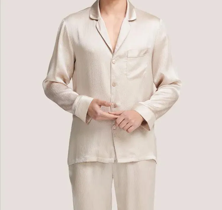 Customized 100% Silk Stain Pajamas Silk Sleepshirt Fashion Garment Apparel