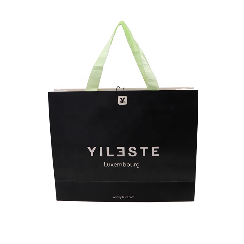 Reusable Luxury Custom High Quality Boutique Shopping Paper Gift Bag Packaging With Seal For Woman Clothes