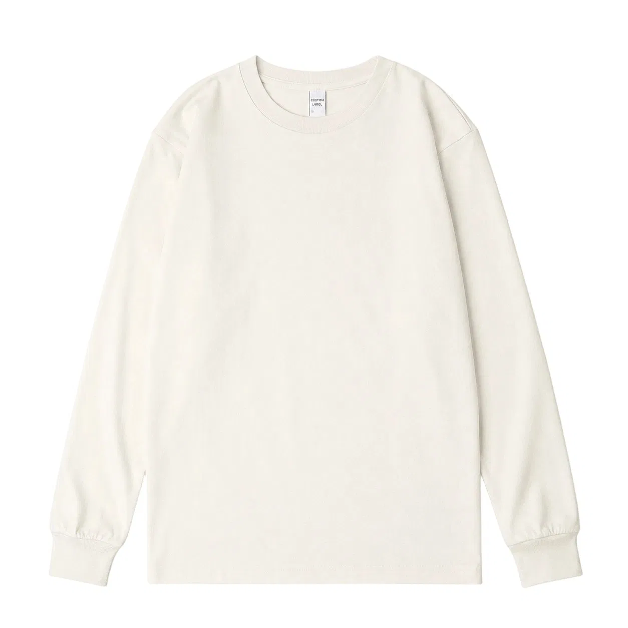 Spring&Summer Hot Sales 250g 100% Cotton Custom Long Sleeve T Shirt Men Long Sleeve T-Shirts Casual Streetwear Blank Pullover Top Apparel