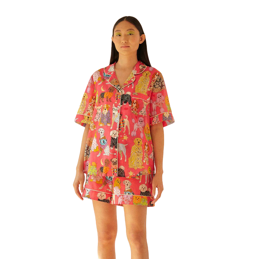 Manufacturer Custom Printing Pyjamas Women's Pajama Sets Two Piece Lounge Wear Set