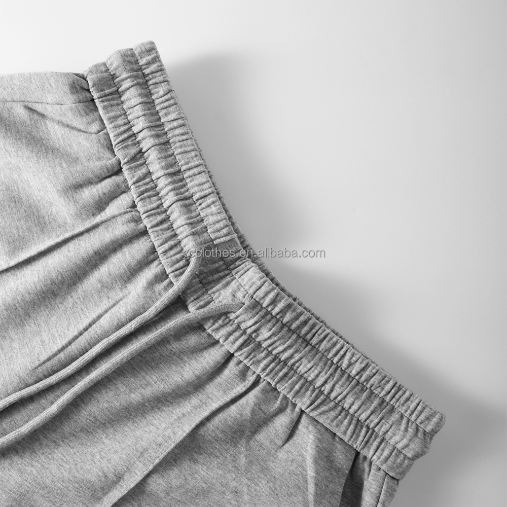 Wholesale Anti-Wrinkle Embroidered Custom Logo Women's Straight Pants Full Length High Waist Elastic Drawstring Casual Lounge