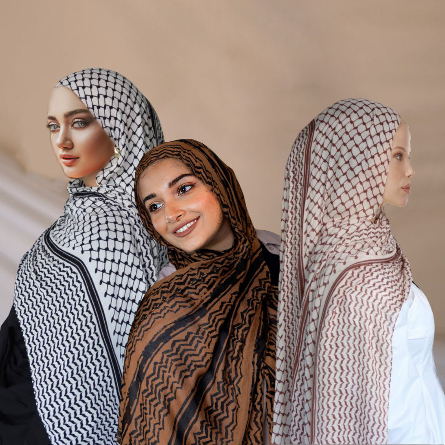 Premium Jersey Chiffon Modal Women Muslim Hijabs,Abaya Malaysian Palestinian Keffiyeh Scarf,Printed Prayer Ethnic Scarves Shawls