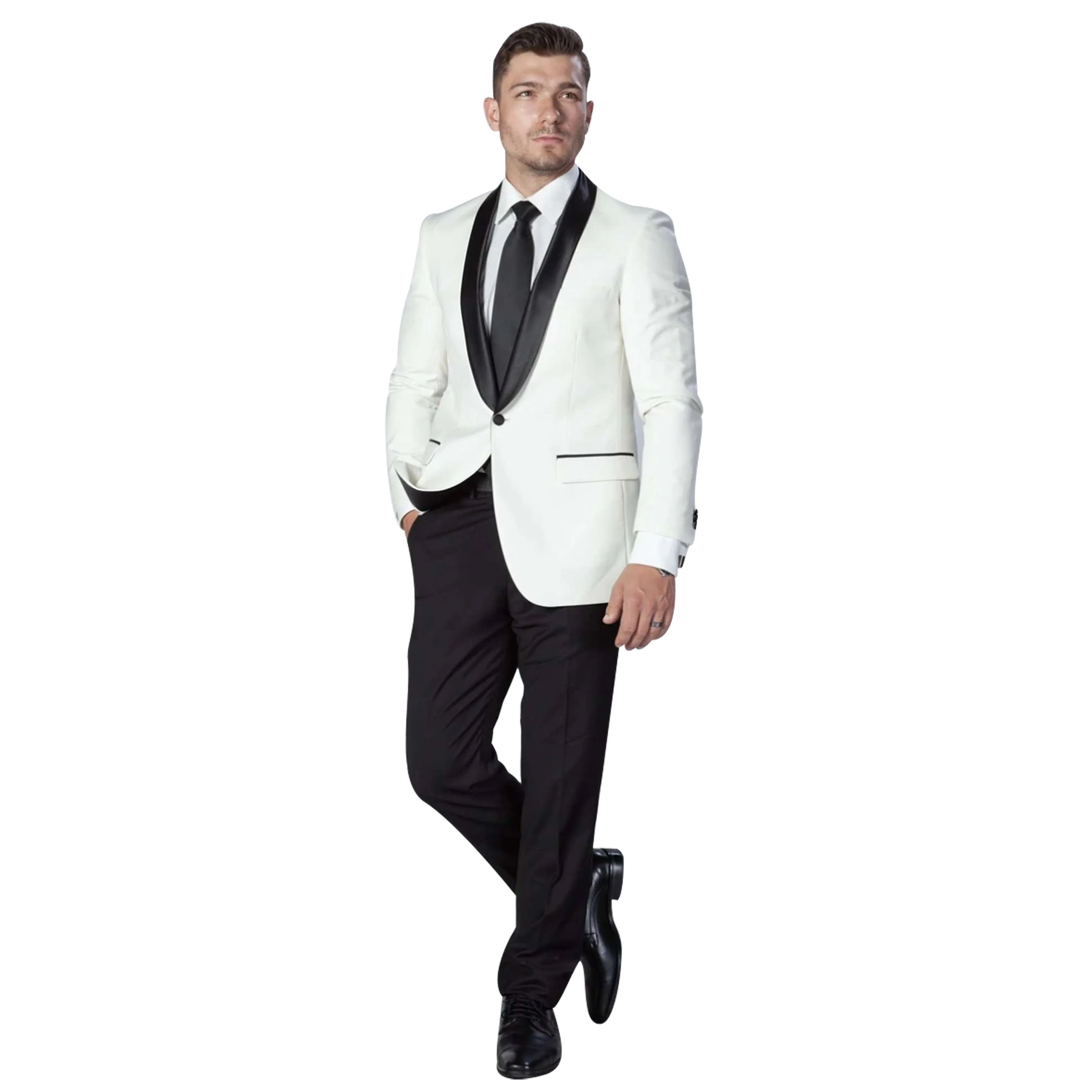 Tailor Made Party Wear Made in China/Classic Fit Formal Suit High Quality Apparel White Wedding Suit