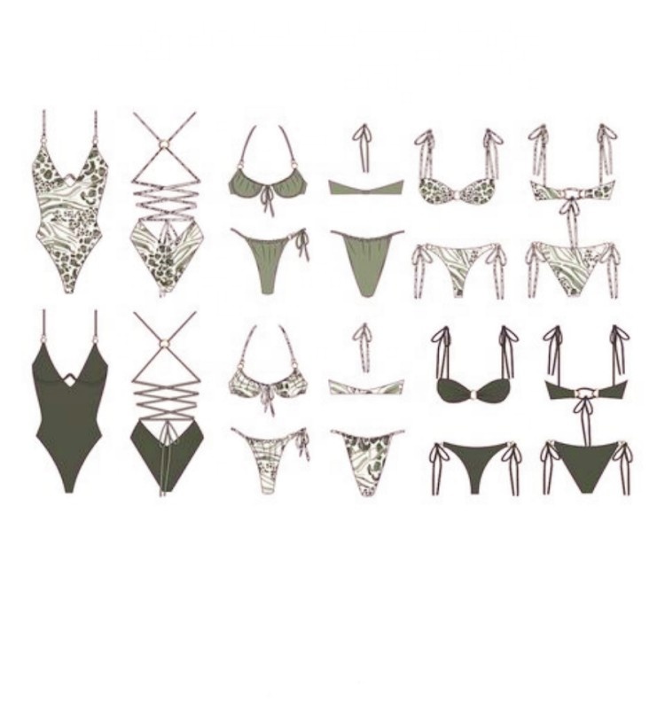 OEM Professional Swimwear Beachwear Manufacturer Designer Low MOQ Made Swimsuit Set With Logo Custom Design Women Bikini 2023