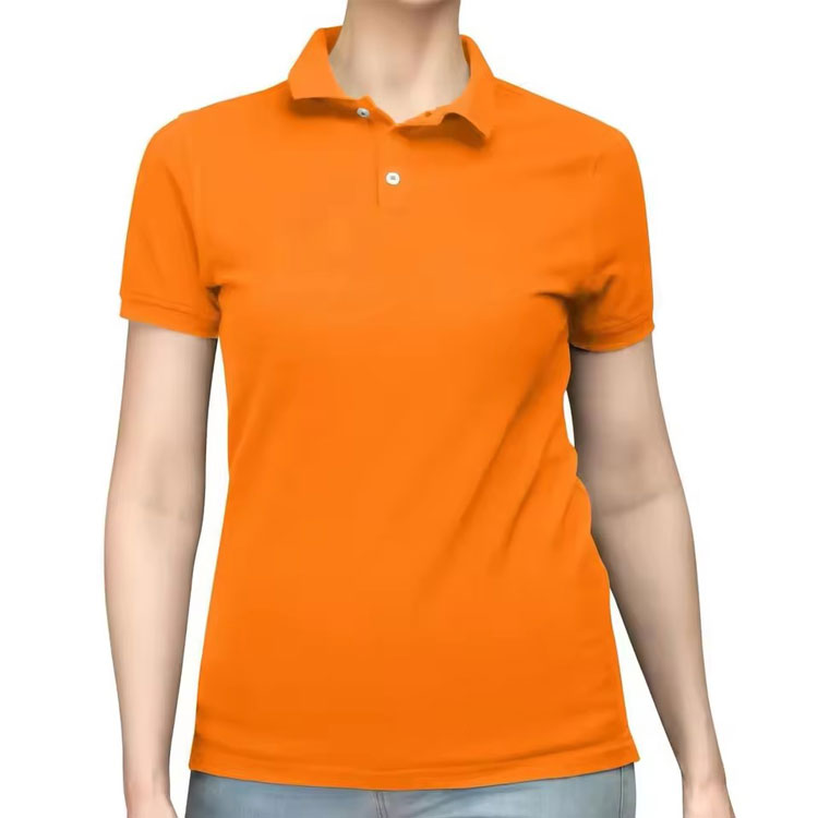 High Quality Women's Casual Business for Polo T-Shirt Short-Sleeved Fitted Collar Breathable Knitted Top