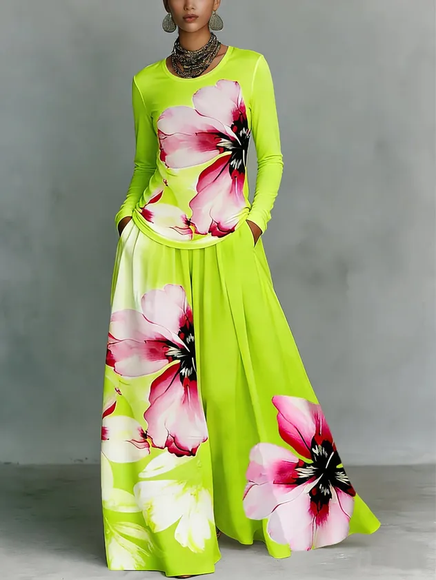 Chic Boho-Style Excellent Breathability Plus Size Apparel for Office Wear