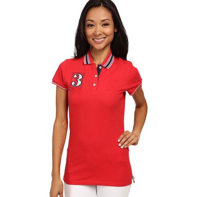 Women Office Uniform Pique Polo Shirt Design
