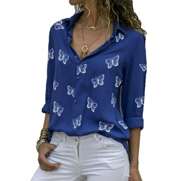 Women's Slim Fit Casual Long Sleeve Chiffon Blouse Features