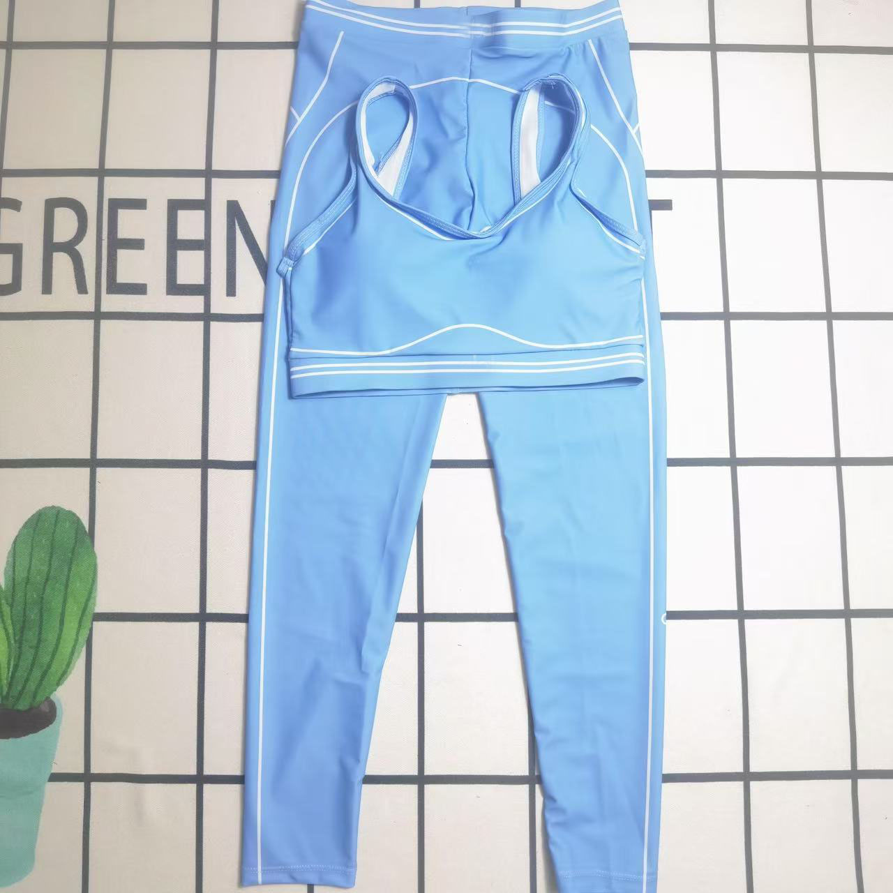 Fitness &amp; Yoga Wear Custom Boutique Women Designer Clothes Sports Bra and Leggings Sportswear 2 Piece Al Yoga Sets for Women