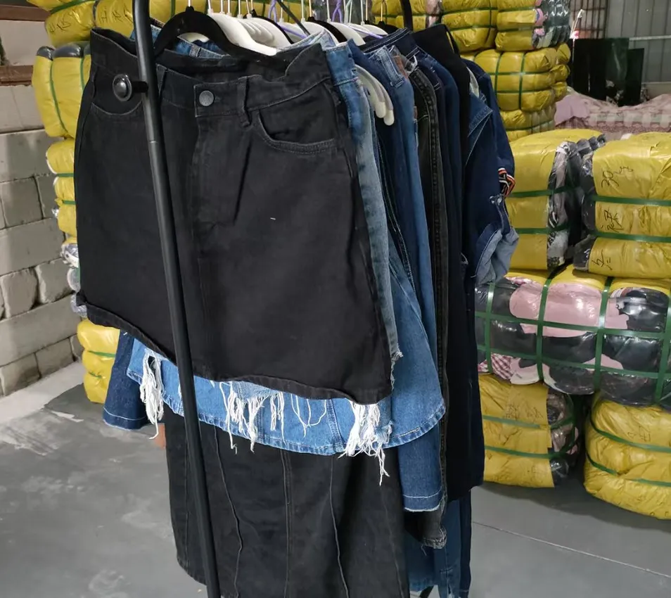 used women's denim skirt