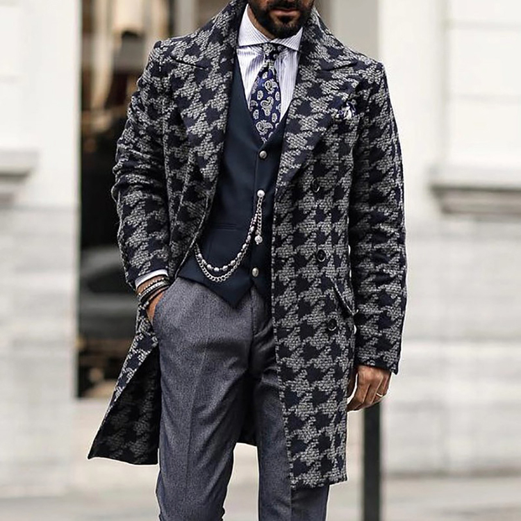 100% Wool Fabric Garments Men′ S Full Canvas Formal Suits Aoshi Apparel