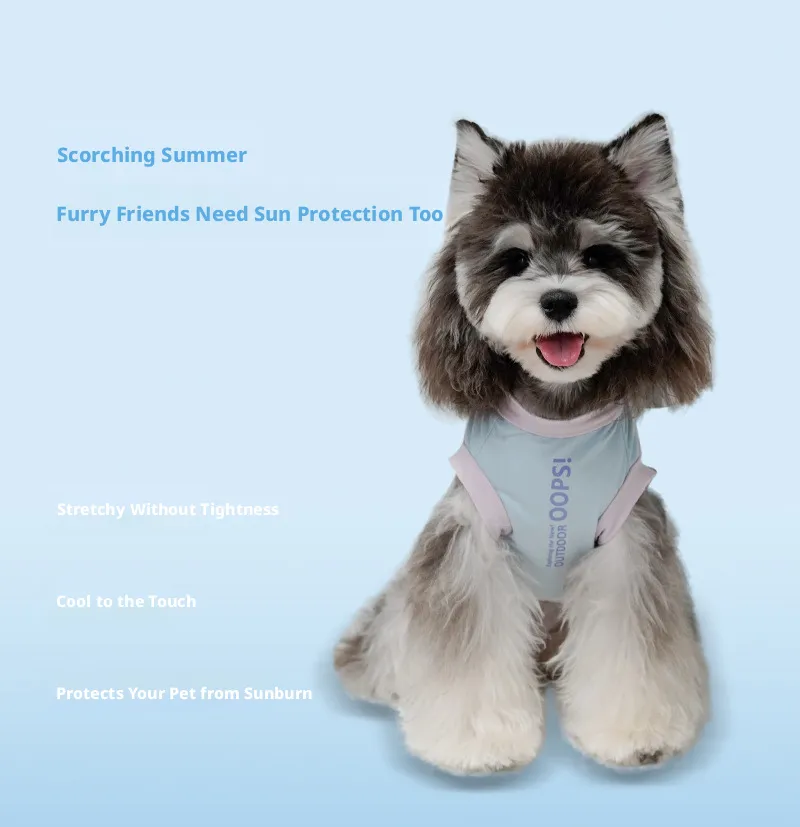 Summer Cooling Dog Vest Breathable Ice Silk Tank Top Pet Apparel