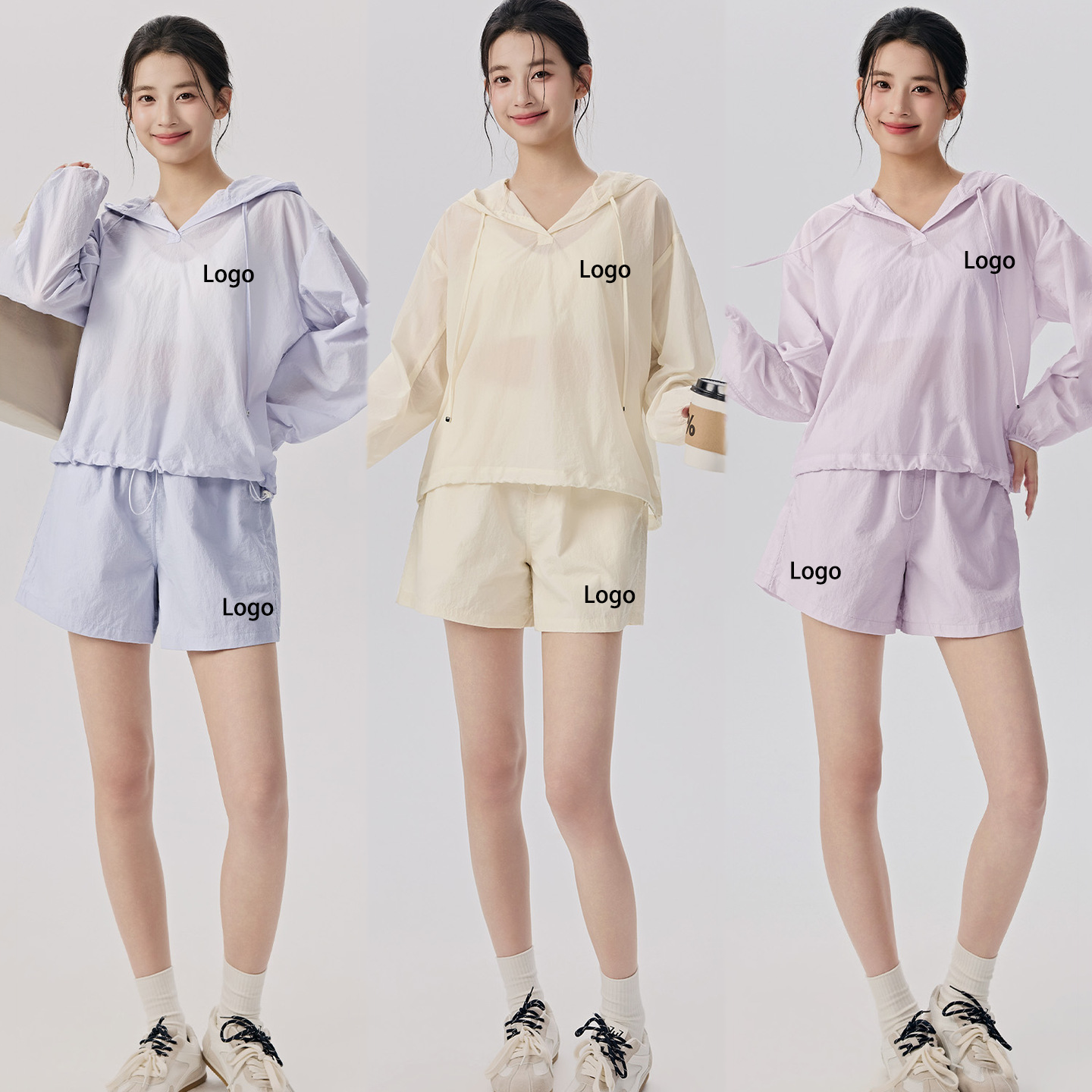 Custom logo Gym Sport Wear Outdoor Women's Coats and Women's UPF 50+ Lightweight Athletic Jackets Full Zip Running Track Jacket