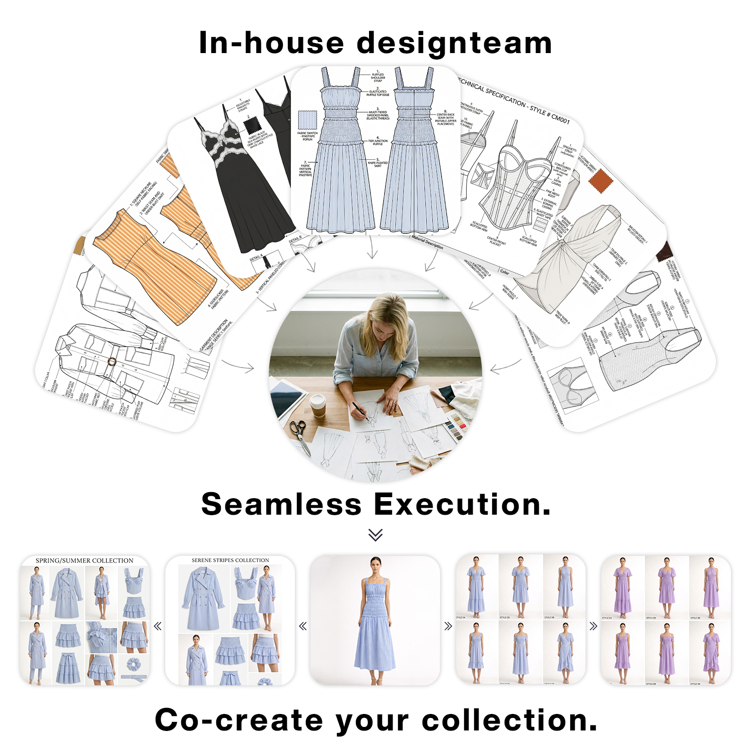 Custom Dress Bespoke Factory OEM/ODM Women's Fashion LA Brand Top Clothing Supplier Premium Luxury Dress Manufacturer