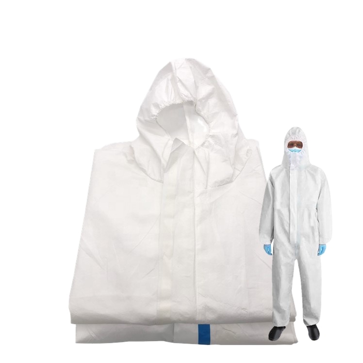 CE Certificate Medical Coverall Fabric Breathable Waterproof Clothing With Sticker EN14126