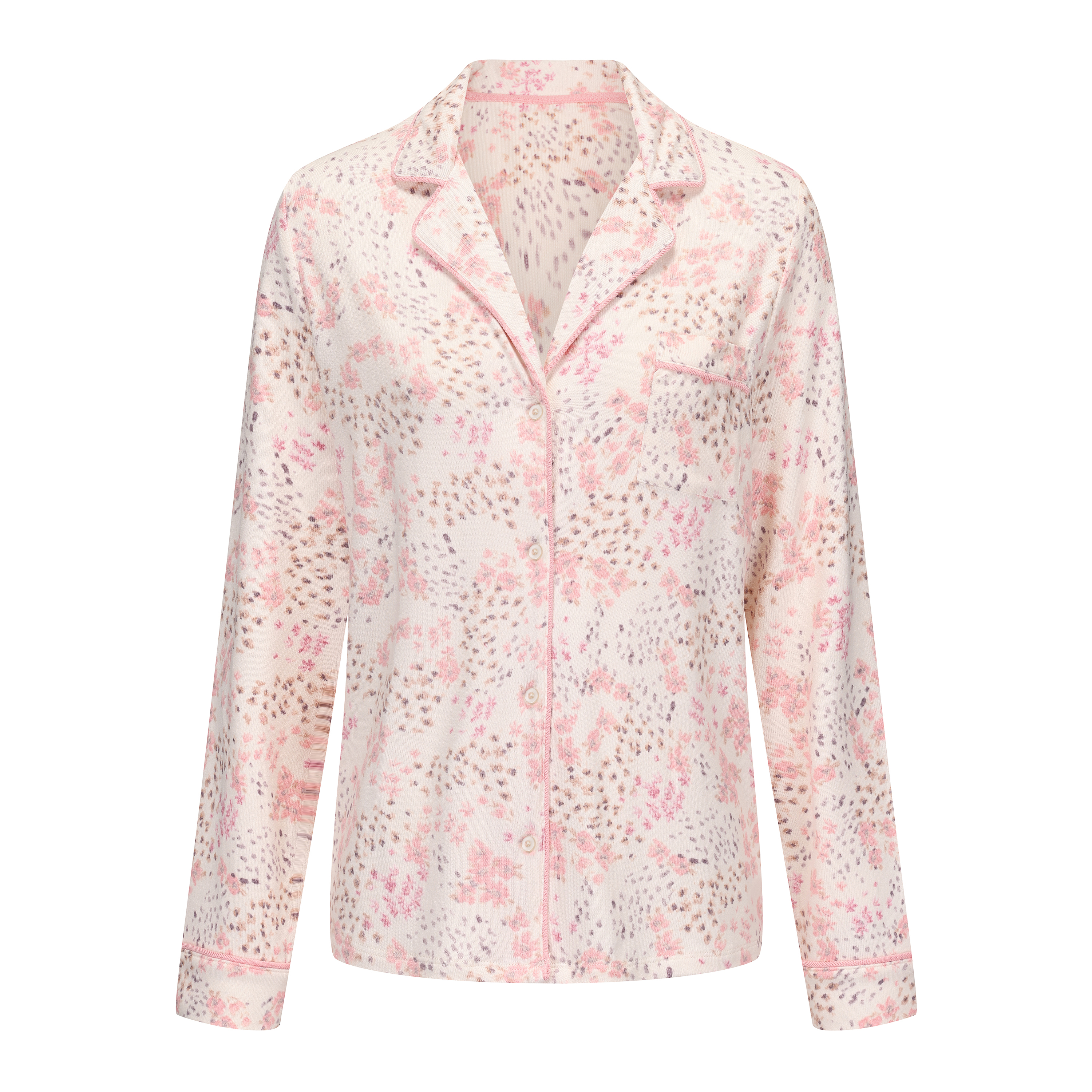 Factory Wholesale Floral Pajamas Set Women's Long Sleeve Cute Sleepwear Pajamas Set