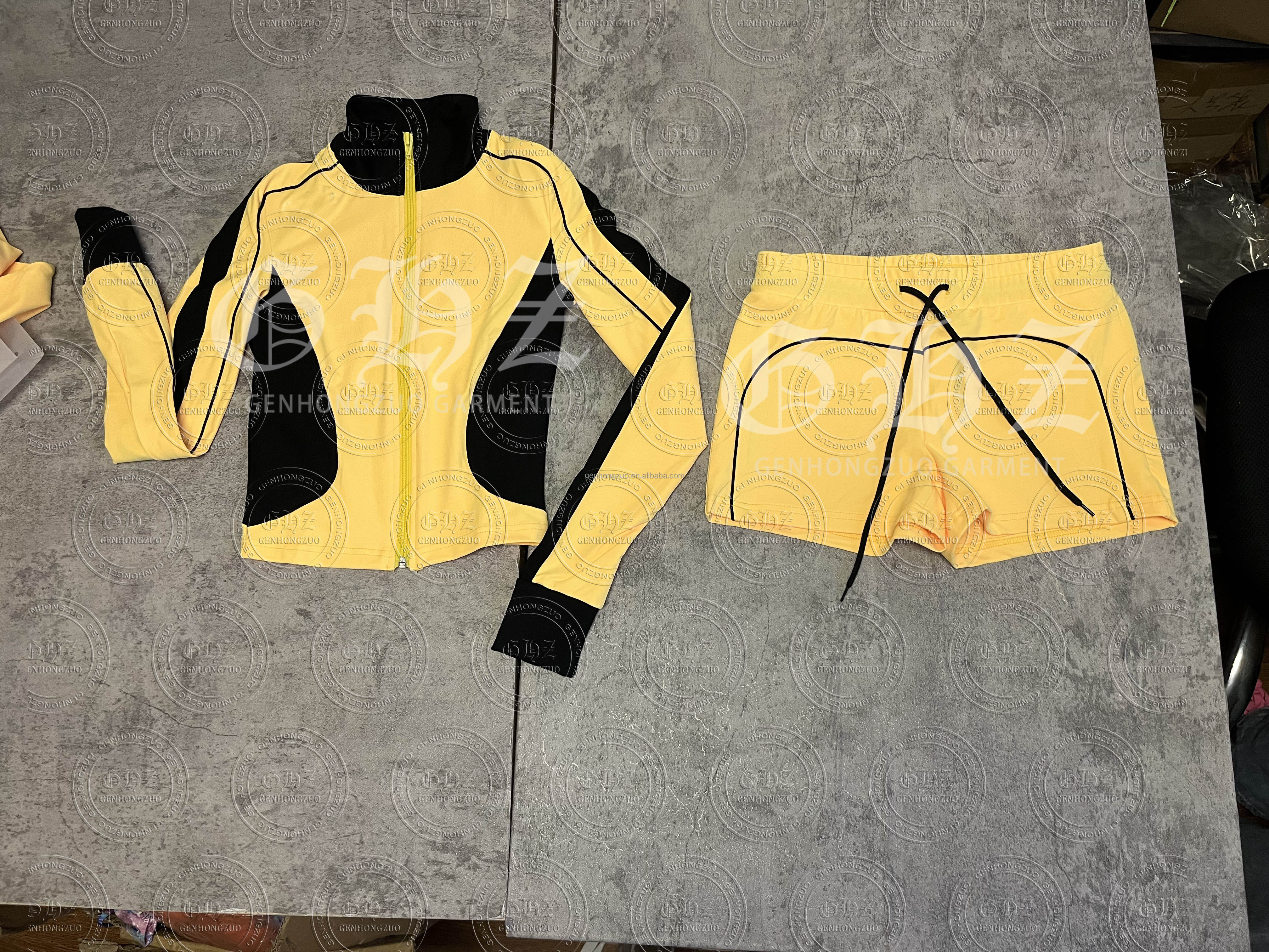 Luxury Designer Clothes for Women Sets 2026 Spring Custom Color Block Jacket Pants Tall Girl Friendly Women 2 Piece Lounge Sets