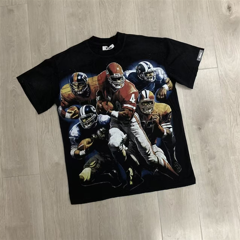 Wholesale Men's Streetwear T-Shirt Custom Duaa Hell Star Style Apparel