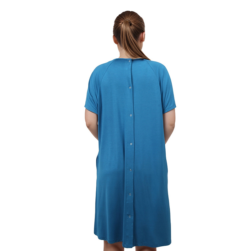 Maternity Gown Functional Pockets