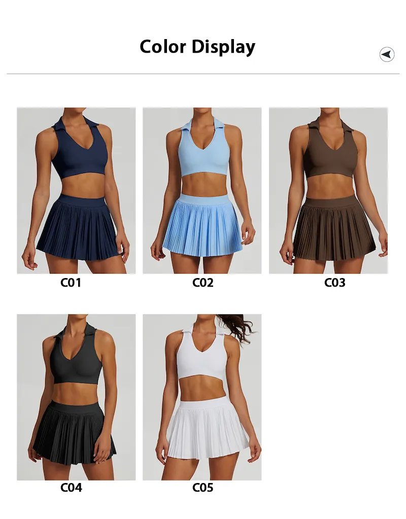 2Pcs Skirts and Top Set Color Chart
