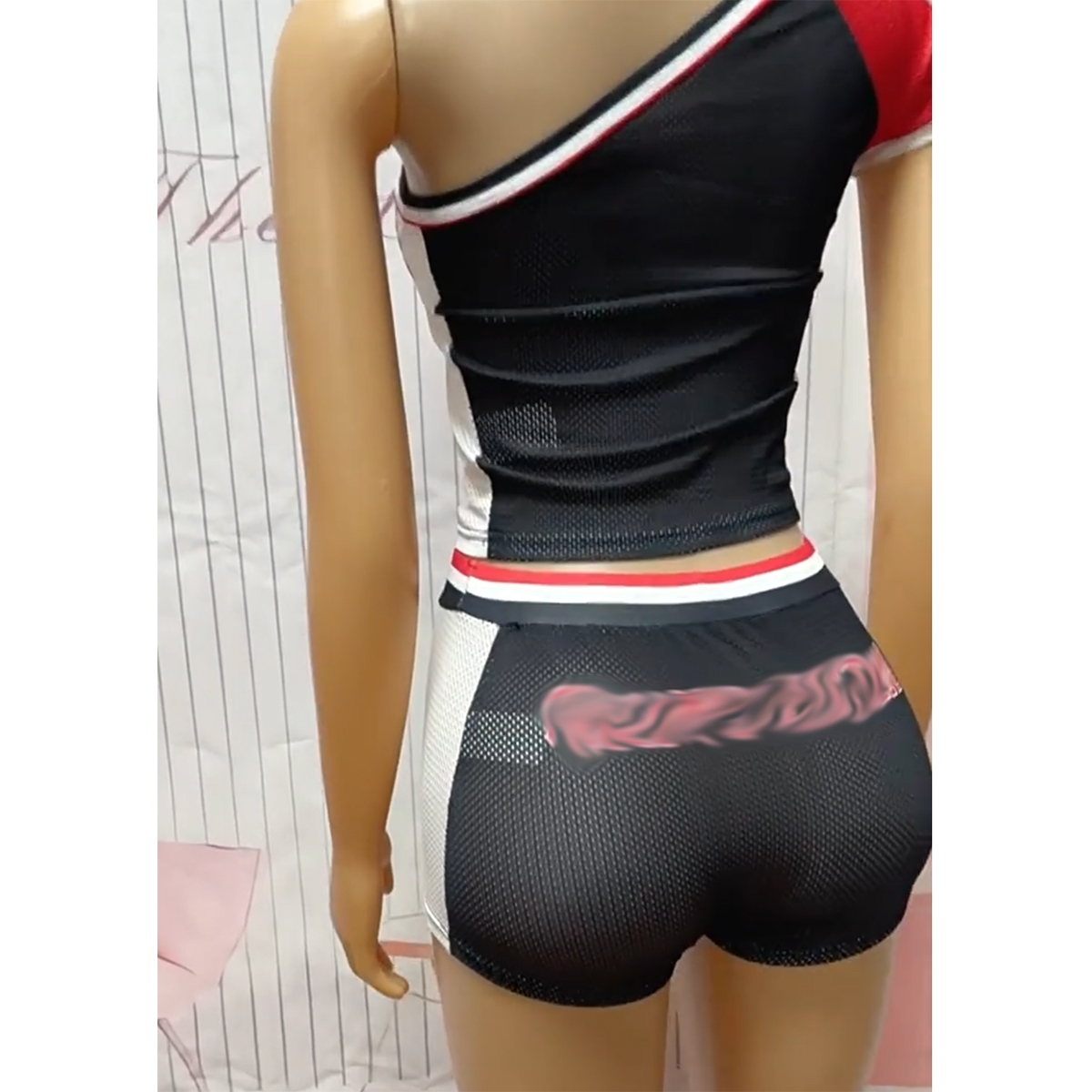 New Trendy Women's Designer Print Mesh Shirt and Shorts Two Piece Shorts Sets Designer 2 Piece Set Women's Clothing 2026