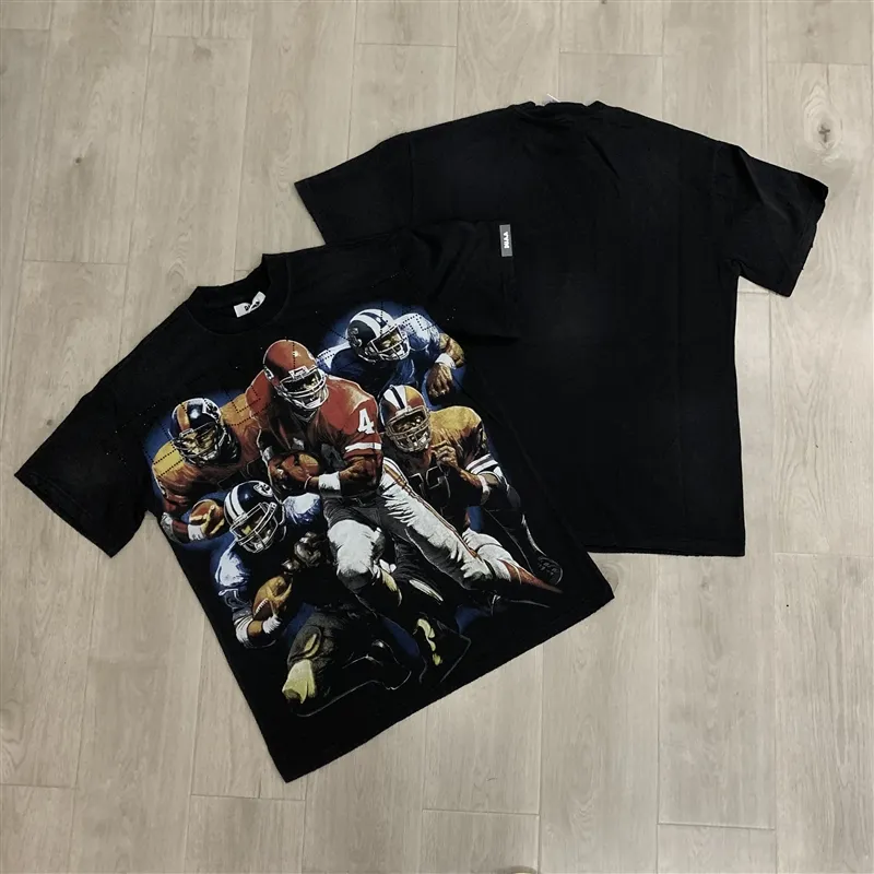 Wholesale Men's Streetwear T-Shirt Custom Duaa Hell Star Style Apparel