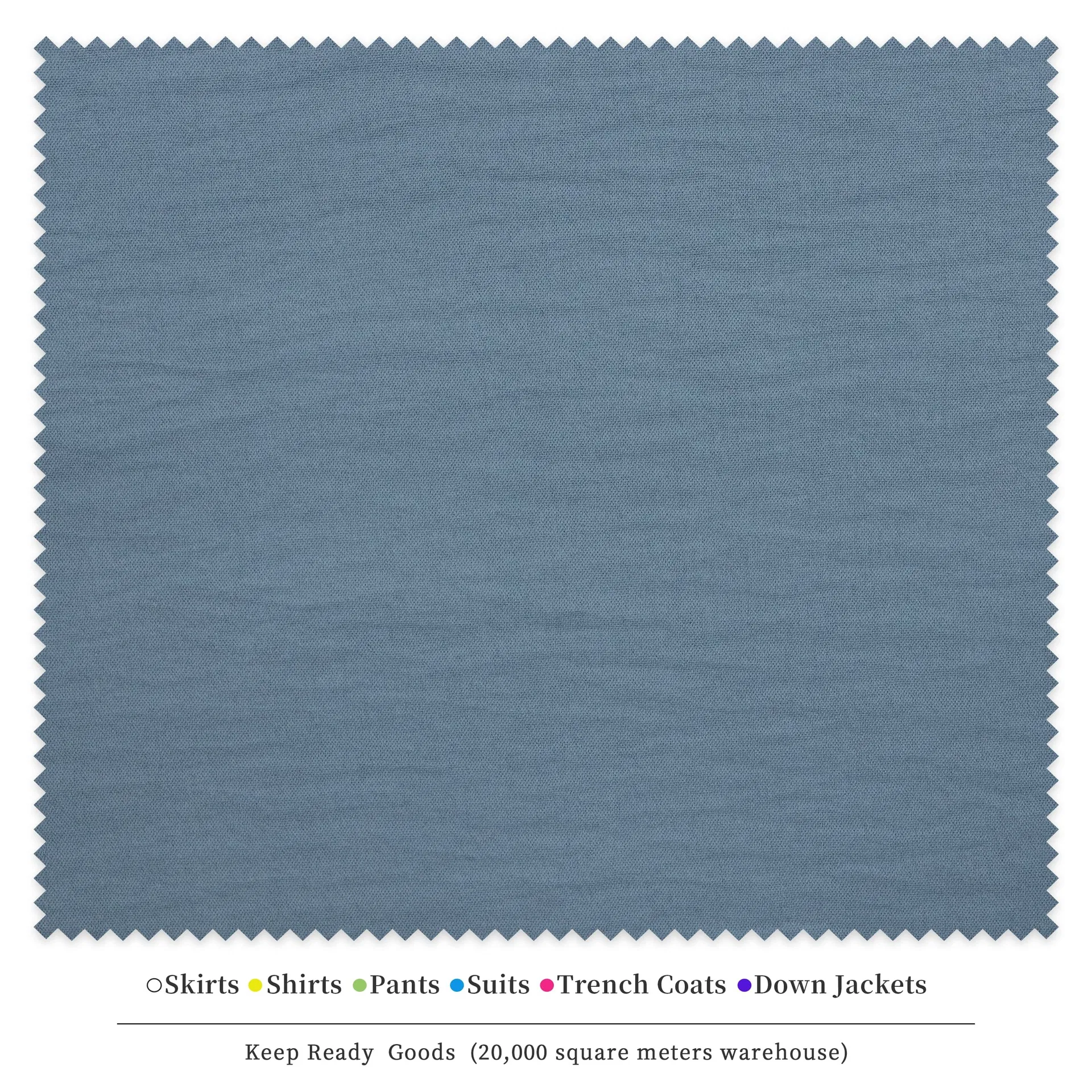 RPET Crepe Fabric 1.5m Width 4-Way Stretch Soft Touch for Pants Skirts Shirts Sustainable Apparel