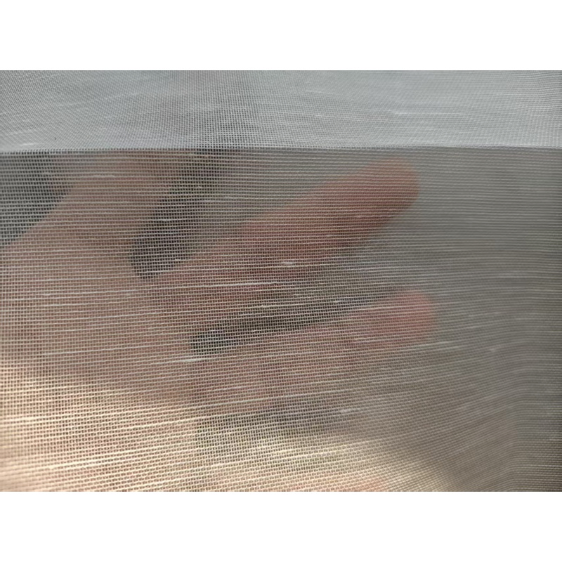 Highly Welcome Silk Linen Mesh Organza Tulle Sustainable Luxurious Comfort Silk Fabric for Apparel