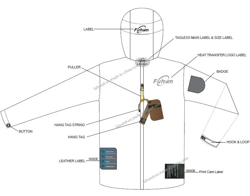 RPET Sustainable Woven Labels for Environmental-Friendly Brands Apparel