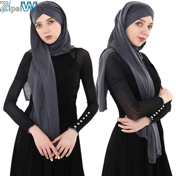 Latest Abaya Designs Styles Black Burkha Islamic Clothing Abaya 2pcs Set Scarf Hijab