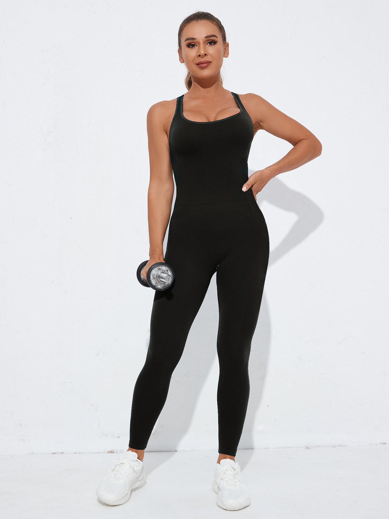 Fashion Seamless One Piece Sports Bodysuit Daily Wear for Running Workout Yoga-Jumpsuit