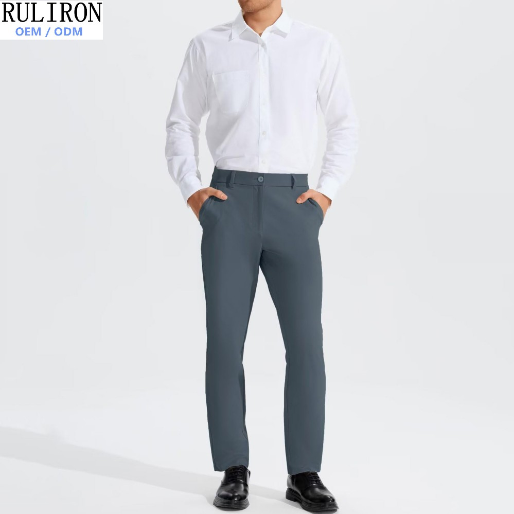 Men's Manufacturer Waterproof Casual Formal Chino Outdoor Apparel Custom Stretch Quick Dry Regular Fit with Pockets Golf Pants