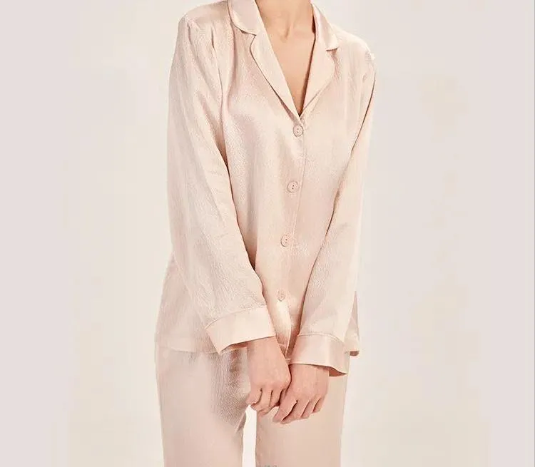 Customized 100% Silk Stain Pajamas Silk Sleepshirt Fashion Garment Apparel