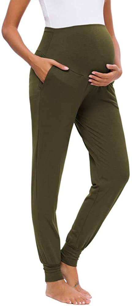Women's Summer Loose Joggers Sweatpants Pockets Custom Pregnancy Workout Clothes Soft Lounge Apparel Maternity Clothing