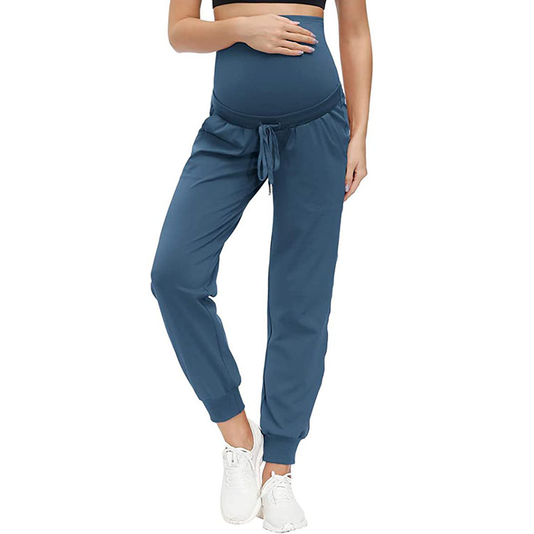 Maternity Solid Slant Pocket Sweatpants Women Pants Maternity Clothes Joggers