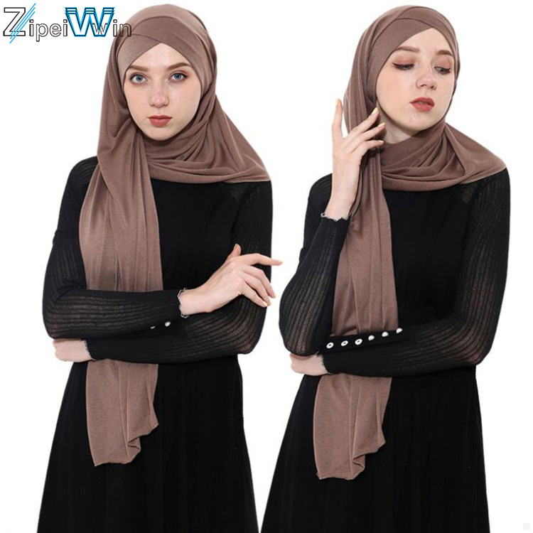 Latest Abaya Designs Styles Black Burkha Islamic Clothing Abaya 2pcs Set Scarf Hijab