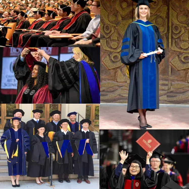 Deluxe Doctoral Graduation Gown Details 6