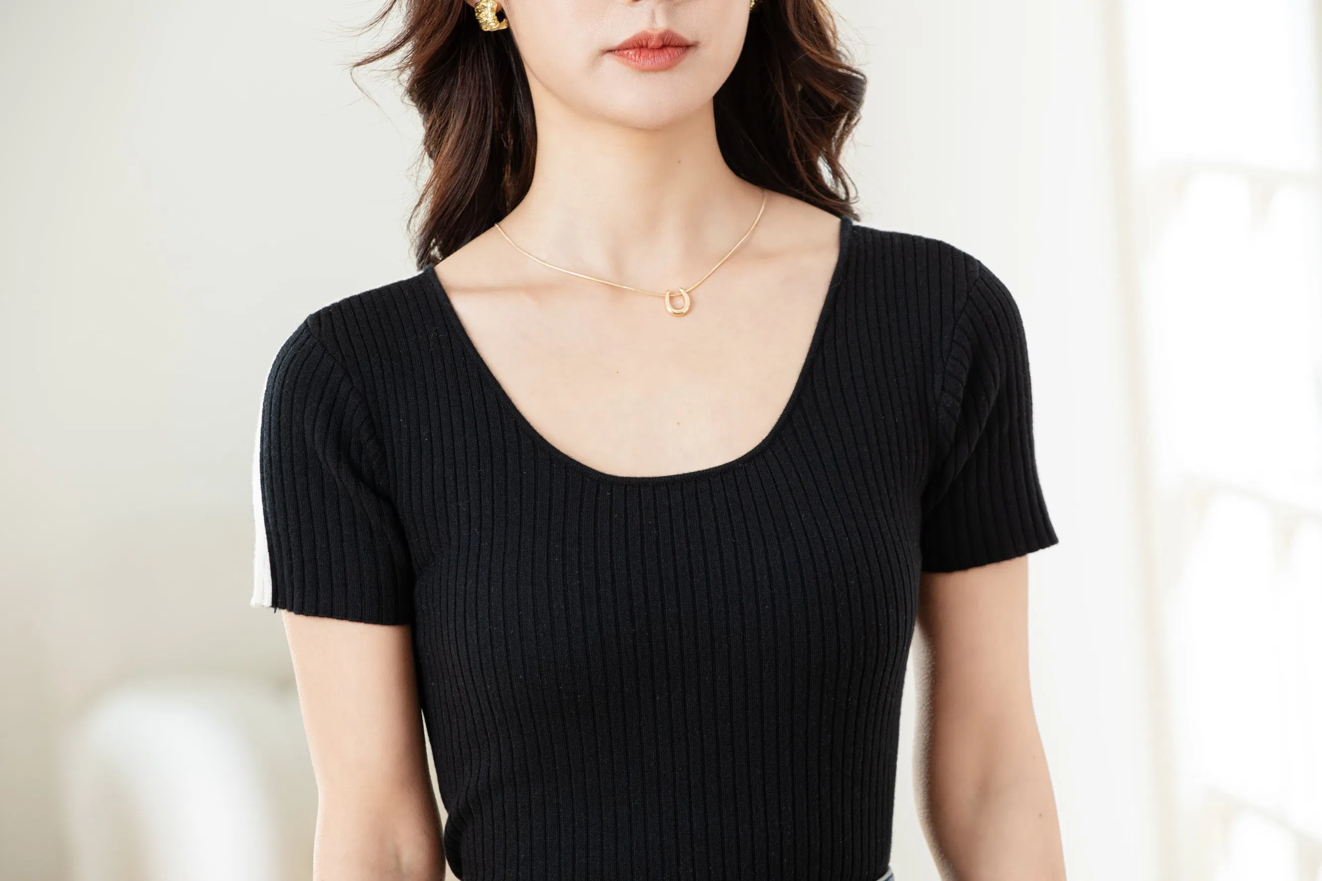 Women's Top - Tight Bottoming Shirt - Knitting Apparel