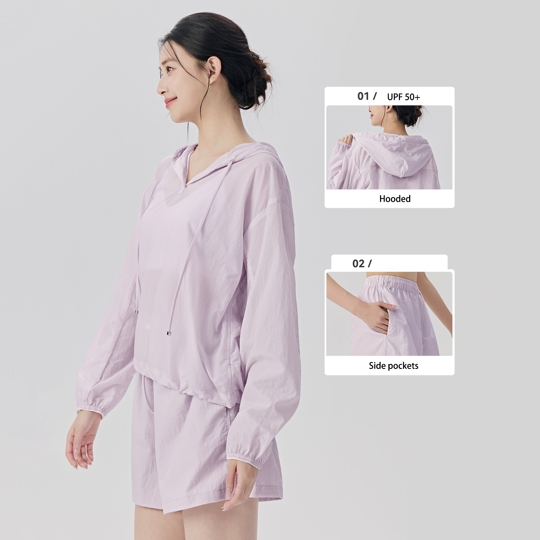Custom logo Gym Sport Wear Outdoor Women's Coats and Women's UPF 50+ Lightweight Athletic Jackets Full Zip Running Track Jacket