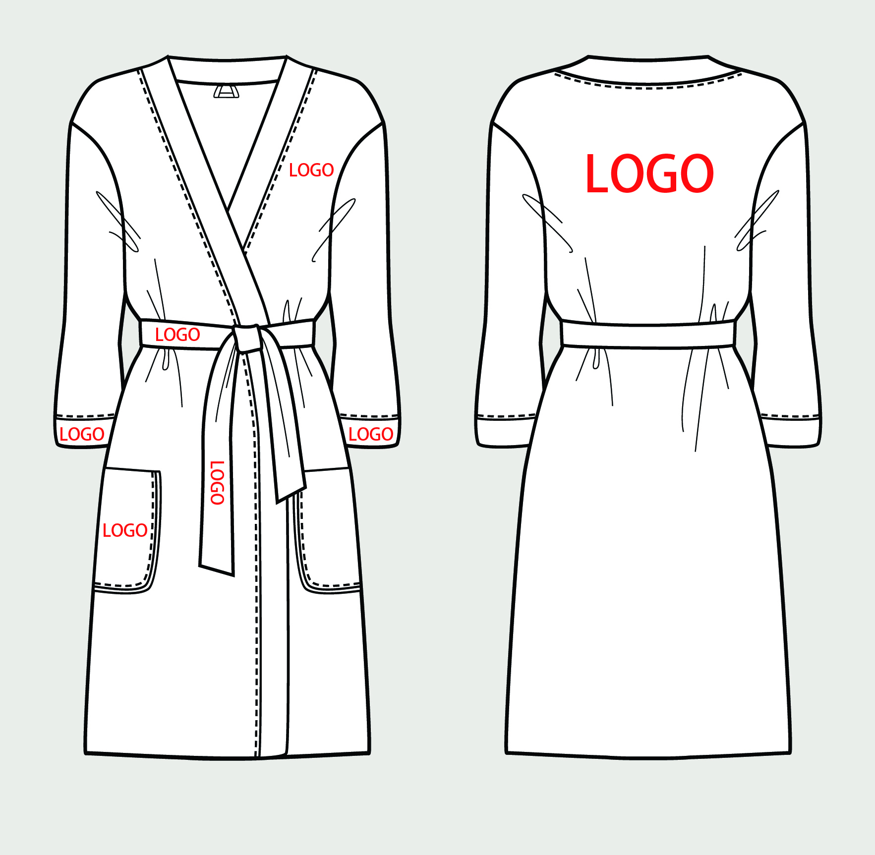 Women's Breathable Solid Autumn Waffle Bathing Robe Sauna Suit Thin Full-Length Nightgown V-neck 100% Polyester Front Elastic