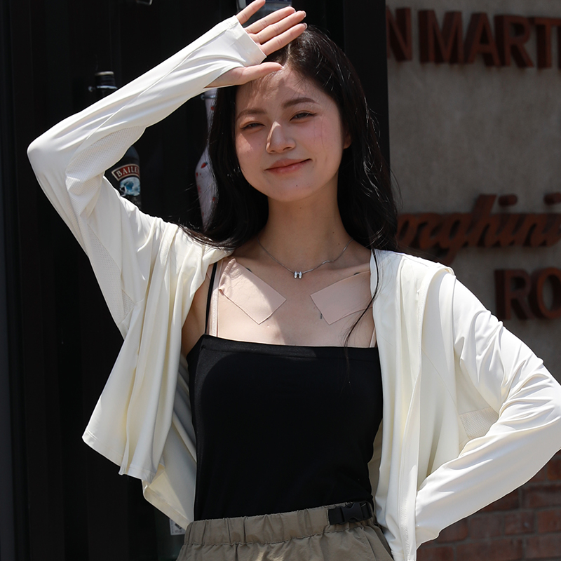 Women's New Outdoor Cool Sun Protection Clothing Anti-UV Breathable Summer Ultra-Thin Ice Silk Sunscreen Coat