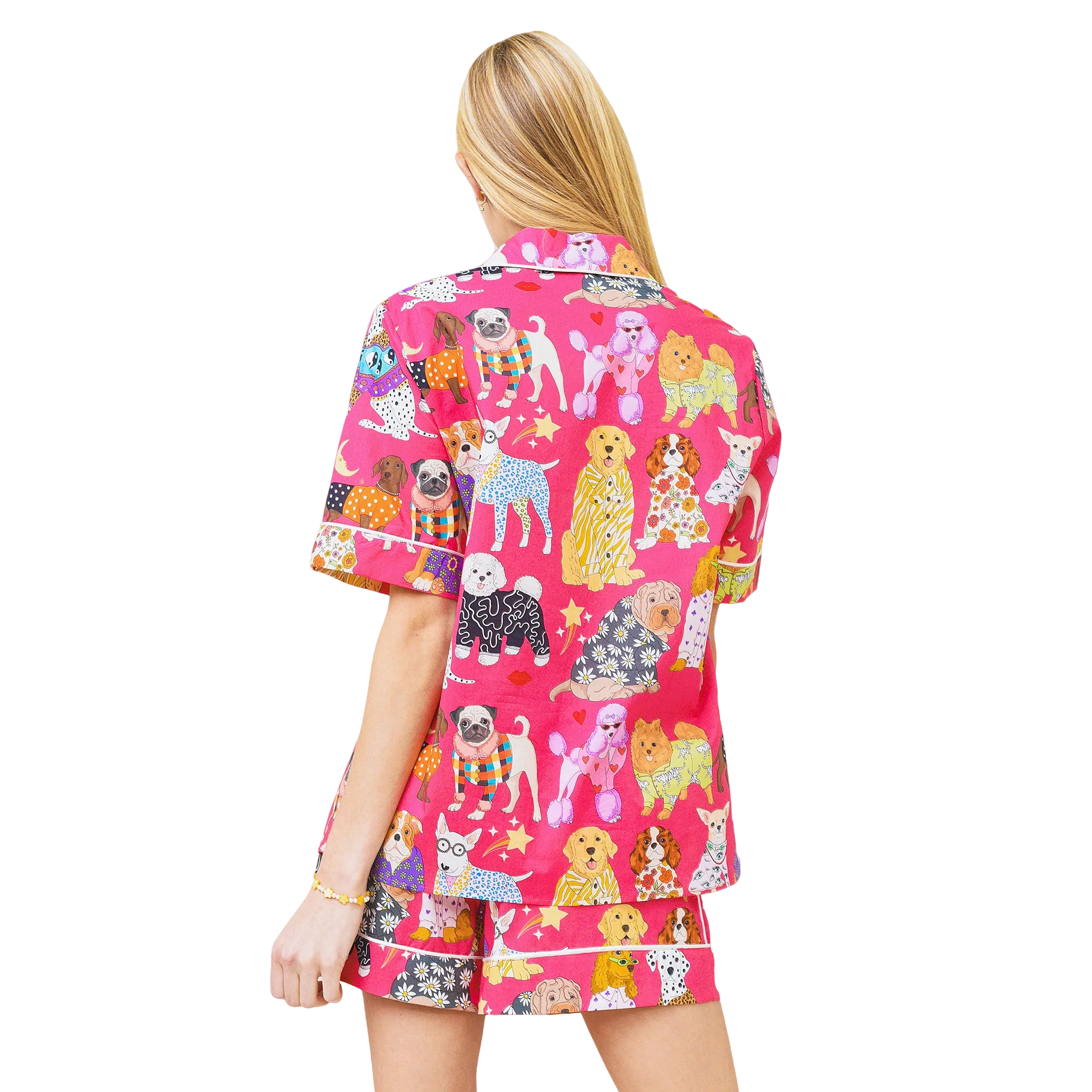 Manufacturer Custom Printing Pyjamas Women's Pajama Sets Two Piece Lounge Wear Set