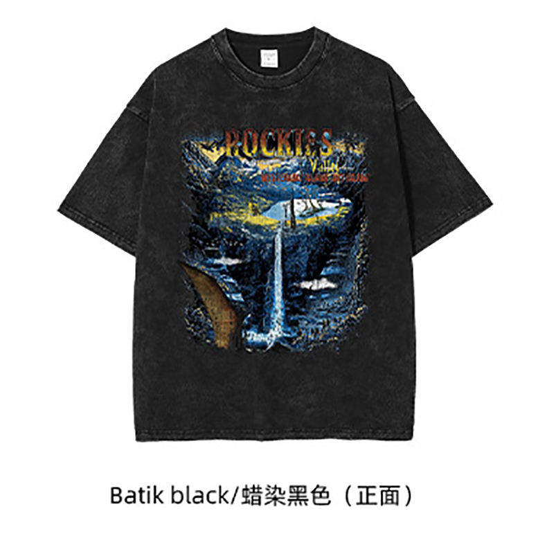 Men's T-Shirts Custom Cotton DTG Digital Printing Streetwear Apparel Supplier