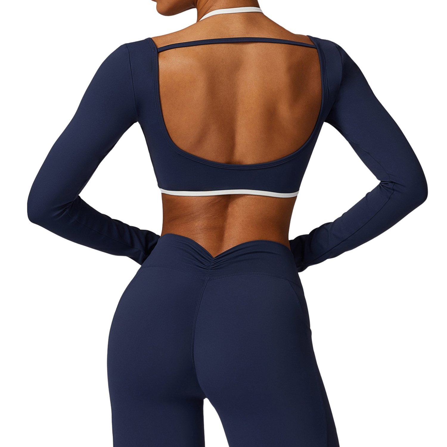 Custom Logo Women's Gym Crop Top Sexy Open Back Yoga Sports Outfit Lightweight Breathable Workout Clothing