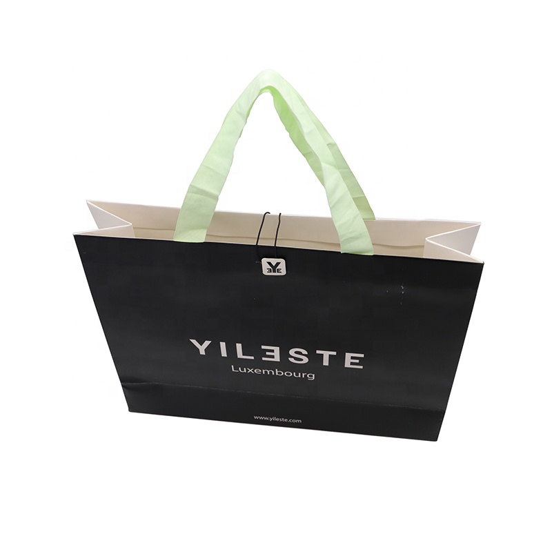 Reusable Luxury Custom High Quality Boutique Shopping Paper Gift Bag Packaging With Seal For Woman Clothes