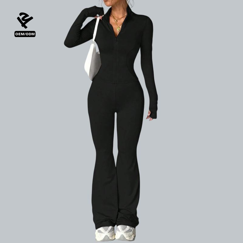 Women Zipper Long Sleeve Push up Leggings Yoga Sets Gym Fitness Nude Sets Activewear Workout Running Clothes Sportswear Apparel