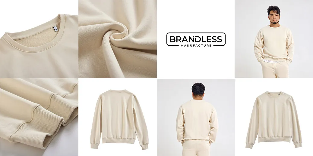 Fashion Clothing Crewneck Hoodie Blank Apparel