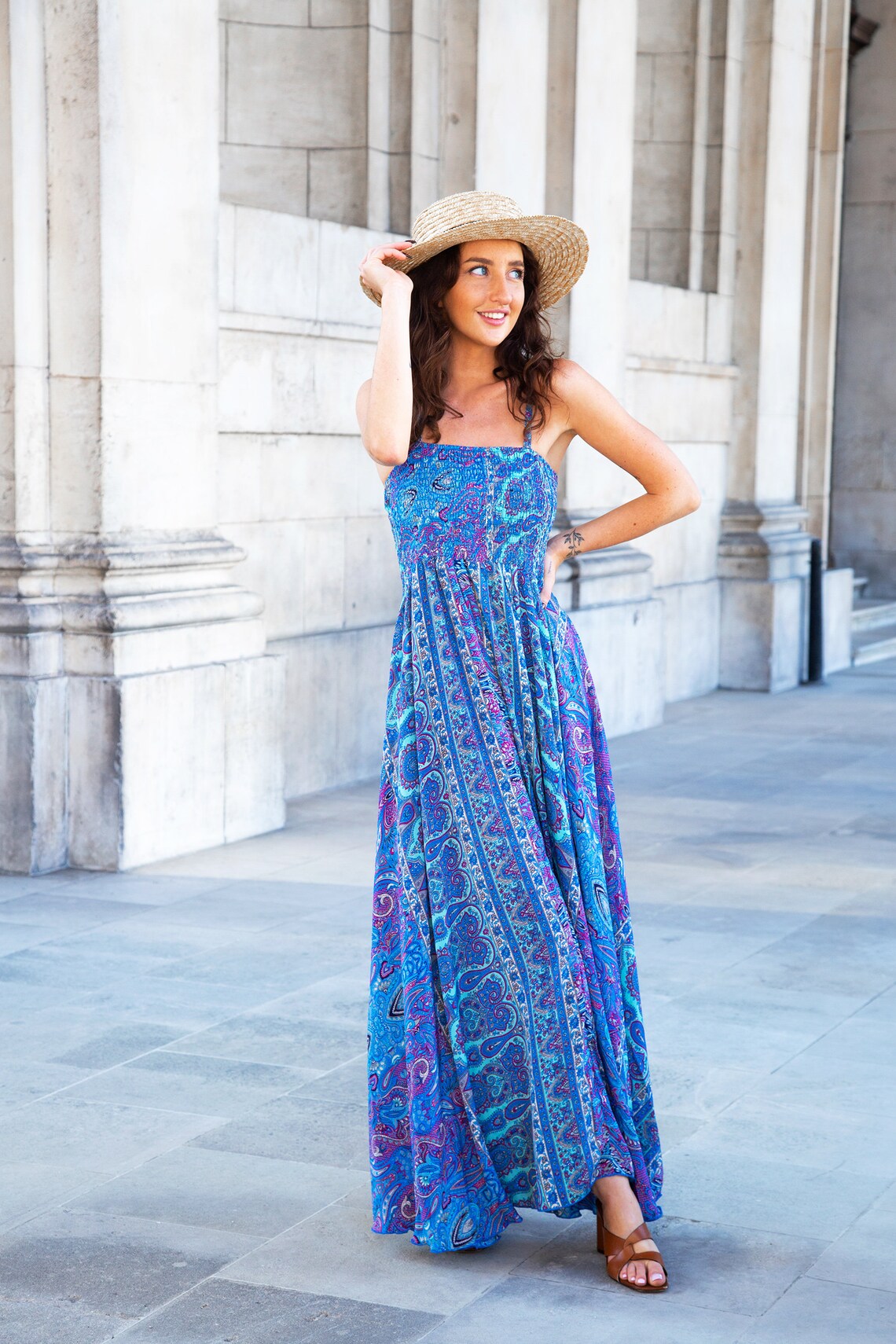 Women's Casual Dresses Short Cotton Summer Dress with Chic Flower Print for Sunny Days Comfort and Style