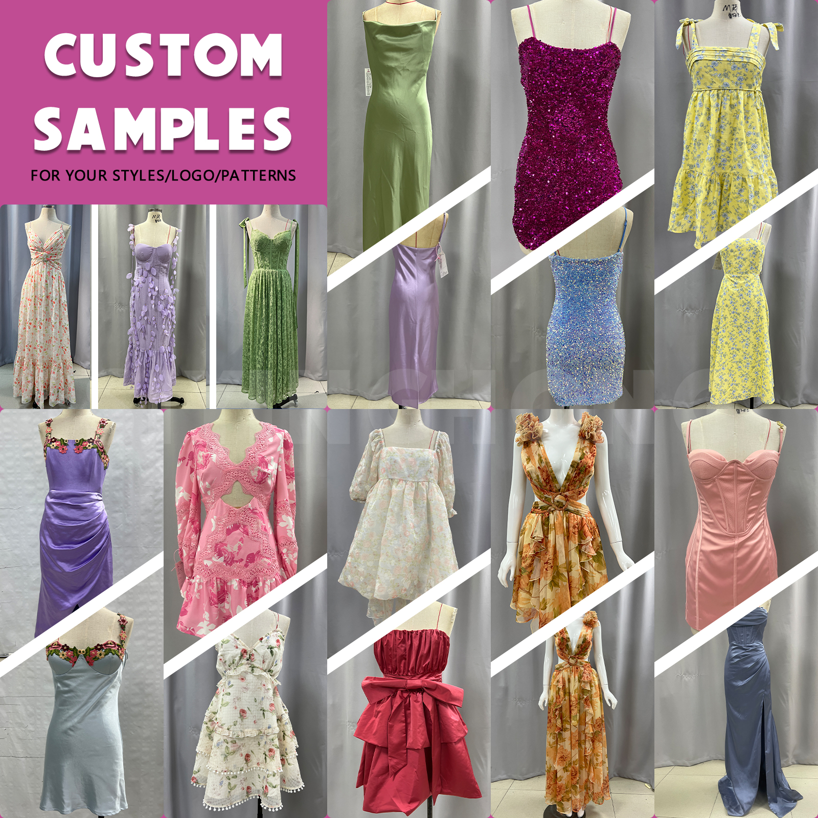 Made in China Oem Odm Brand Logo Small Orders Custom Designer Premium Clothes Manufacturers Y2K Clothing Women Made Dress Custom