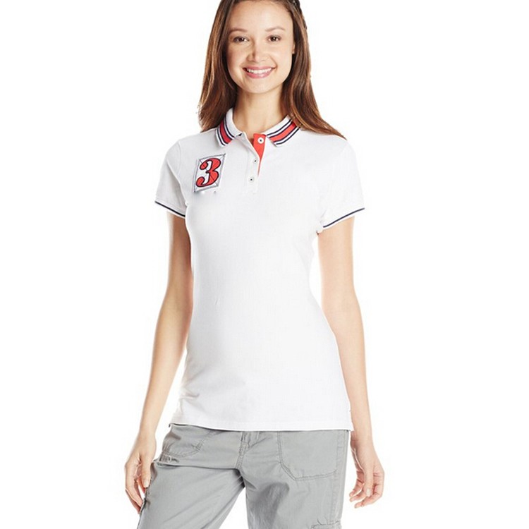 Women Office Uniform Pique Polo Shirt Design